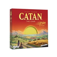 Catan Zip! Travel Strategy Game Ages 10+ 3-4 Players 1 Hour Playing Time