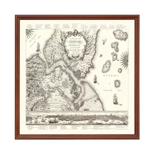 Old Map of Constantinople 1767 - Vintage Turkey Art Wall Dec