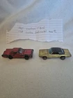 Lot Of 2 Vintage Redline Hot Wheels 1967 Custom  T- Bird & 1968Custom Continenta