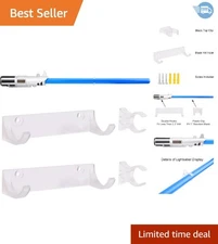 Sturdy Lightsaber Display Rack with Hooks and Clips - Perfect for Collectors