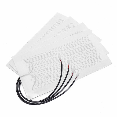 Universal 12V Car Carbon Fiber Heated Seat Heater Kit Cushion Round Switch Set - Picture 9 of 9