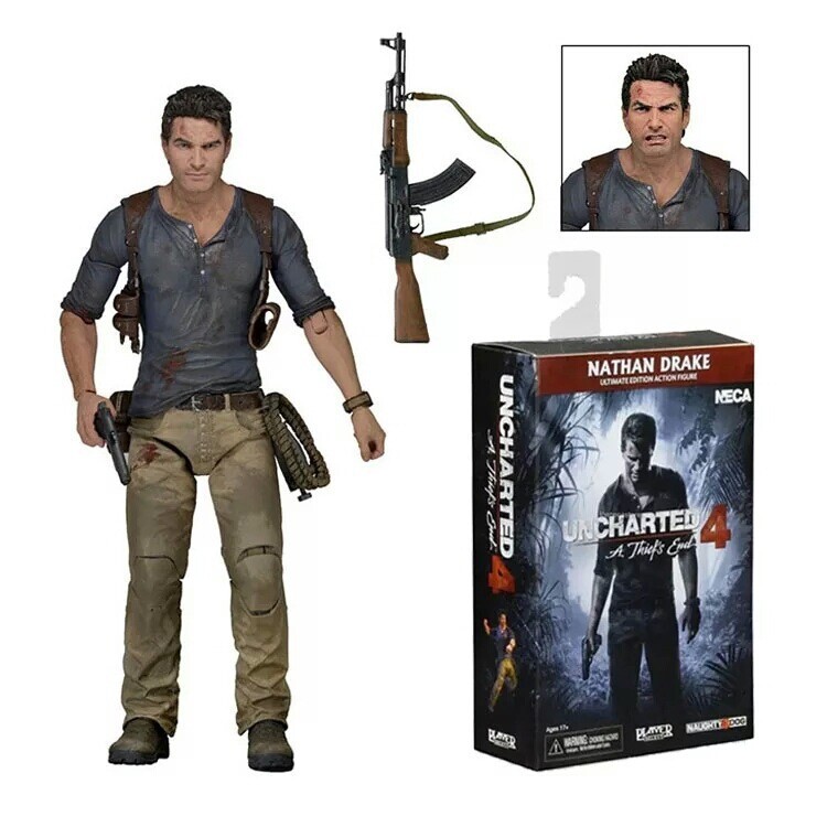 NECA Nathan Drake フィギュア Uncharted 4 NECA Uncharted 4 A thief's end Nathan Drake Ultimate Edition