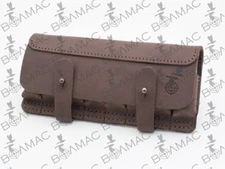 Leather Shotgun Cartridge Holder Pouch Belt Ammo 8 Shells.Made in EU. USA Sealer