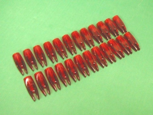 Original Bjorn Index Arrow Nocks - 1/4" Ruby Red - 2 Dozen