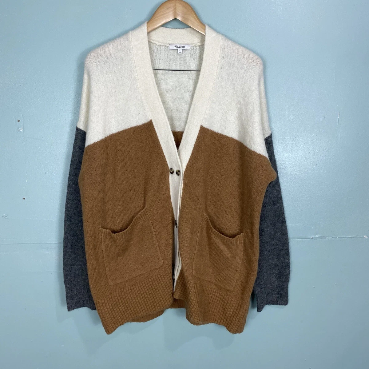 Madewell colorblock sales cardigan