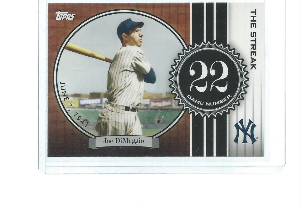 2007 TOPPS BASEBALL JOE DIMAGGIO THE STREAK #JD22 - Photo 1/1