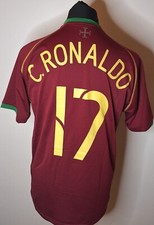 2006/08 Portugal Nike Heimtrikot C.Ronaldo 17 Erwachsene Größe M