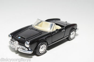 NEW RAY NEWRAY ALFA ROMEO GUILIETTA SPIDER 1600 BLACK NEAR MINT CONDITION
