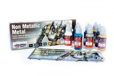 Vallejo Game Color 72212 SET 8 COLORS NON METALLIC METAL Acrylic Painting 17 ml