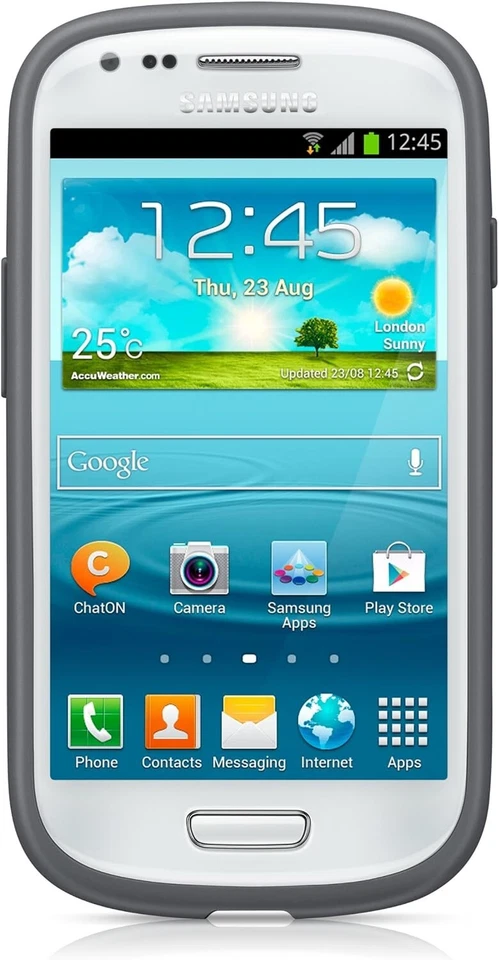 Samsung Custodia ORIGINALE Protective cover + per Galaxy S3 mini GT-I8190 Blu - Immagine 2 di 4