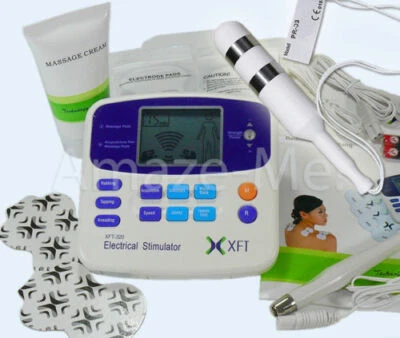 XFT Reizstromgerät + Analsonde 03 Akupunkturstift Kontaktgel elektrische Klemmen