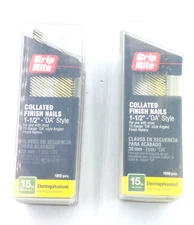 15ga 1-1/2 inch "DA" Style Grip Rite Galvanized Finish Nails  2-Boxes! 2,000/ct
