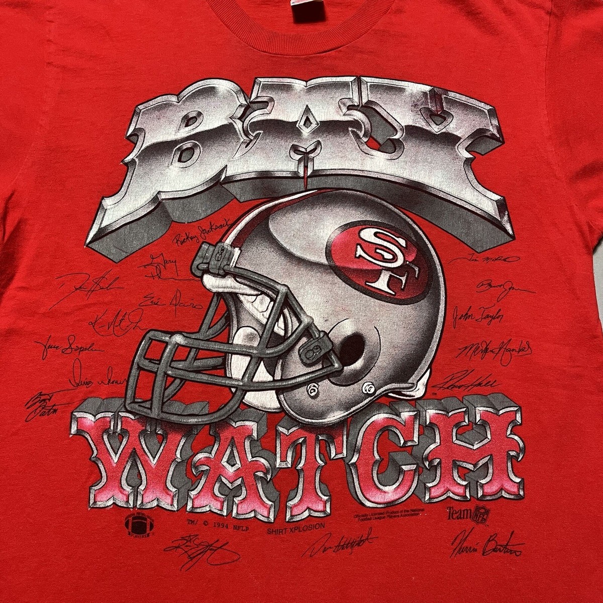 90s USA製 Fruit of the Loom サンフランシスコ49ers 送料無料』90s サンフランシスコ49ers USA製 チームロゴTシャツ