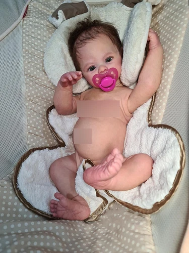 Girl Dolls Reborn Baby Lifelike 19In Realistic Full Silicone Vinyl Body Newborn - Picture 3 of 7