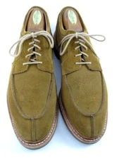 Allen Edmonds "DENALI" Men's Suede Split-Toe Derby 8 D Brown Snuff  (567N)