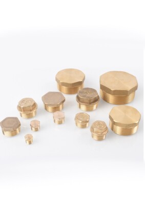 3/8'' 1/2'' 3/4'' 1'' Gewinde Messing Rohrschraube Sechskant Außen Blindstopfen Rohrendkappe