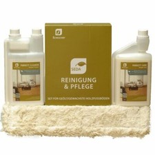 SCHEUCHER Parkett Boden Reinigung & Pflege PFLEGESET CARE & CLEAN SEDA