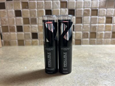 2X L'Oreal Paris Makeup Infallible Highlighter Shaping Stick 46 Cheeky Dimension