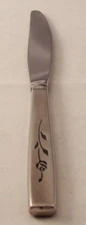 Oneida Stainless Steel CAPISTRANO 3 Dinner Knives 9 3/8" handle 4 3/4" READ