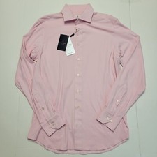  278 New EMANUEL BERG Jersey Stretch Shirt Men's MEDIUM M 15.5 EU 40 Pink Solid