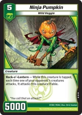 Kaijudo X3 NINJA PUMPKIN Rare #37/80 9SHA (Playset) - Shattered Alliances - 2013