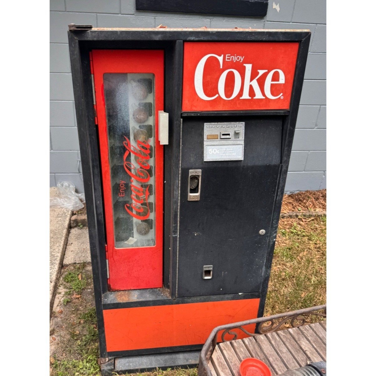 Vintage Coca-Cola Vending Machine Cavalier Corporation Enjoy