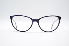 Vintage Vogart 682 54 16 140 Black Purple Oval Glasses NOS