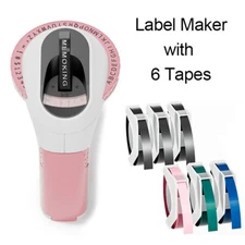 Phomemo Embossing Label Maker with 6 Label Tapes | Organizer Xpress, Pro Label