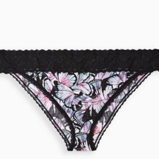 Torrid Panties 5X Bikini Butterfly Second Skin Mid Rise Microfiber Plus Panty