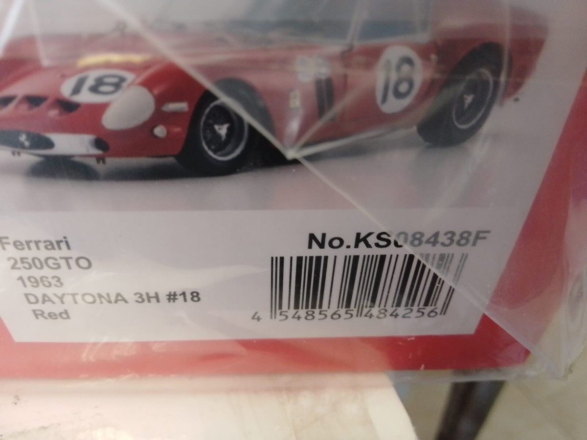 Kyosho Ferrari 250 GTO #18 Rodriguez Winner 3H Daytona 1963