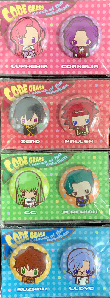 Badge Pins Lellouche & Suzaku & C. C. CODE GEASS: Lelouch of the