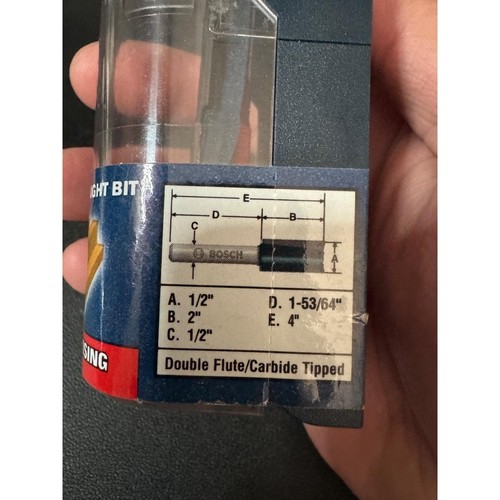 NEW Bosch 85251MC Router Bit Nano Shield Coating Carbide Tipped 1/2 X 2 - Picture 2 of 7