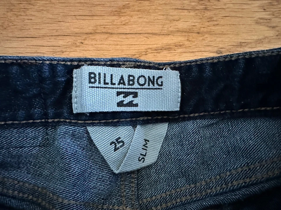 Billabong Youth 男孩 25x25 修身弹力牛仔裤裤子深蓝色牛仔布 25 — 第 3/4 张图片