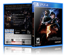 Resident Evil 5 - Replacement PS4 Cover and Case. NO GAME 