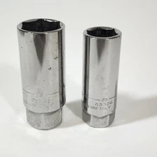 Craftsman USA 13/16 & 5/8 Spark Plug Sockets 3/8 Drive Inverted G2 43325 43324