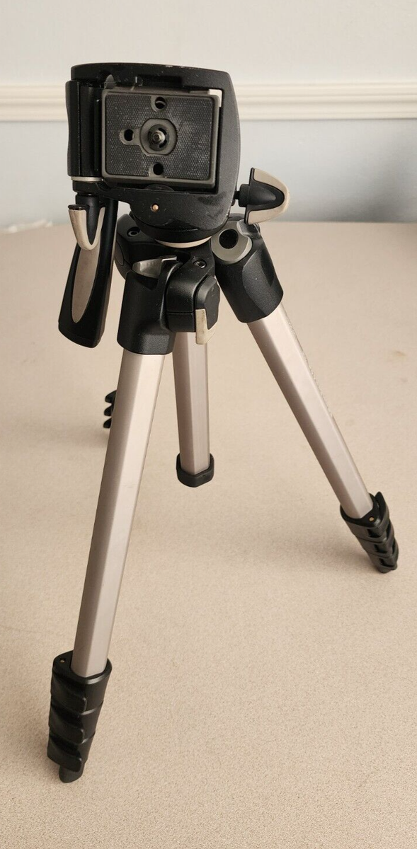 Manfrotto 390 Series MK394-H Compact Aluminum Photo Tripod Quick