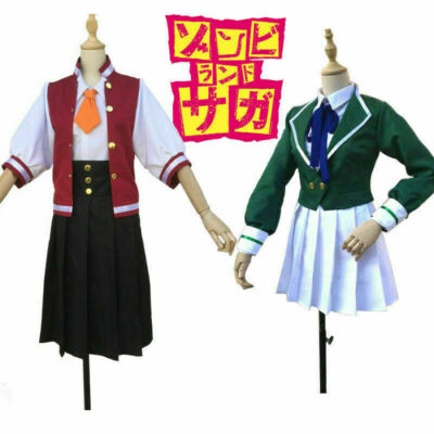 Zombieland Saga Nikaidou Saki Mizuno Ai Lily Cosplay Costume School Uniform Suit