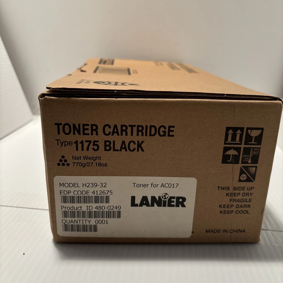 Cartucho de tóner negro original Lanier tipo 1175 H239-32 Foto 2 de 4