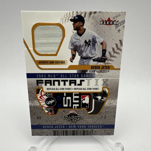 Derek Jeter 2003 Fleer Authentix FantasTIX Game Used Base Card #2