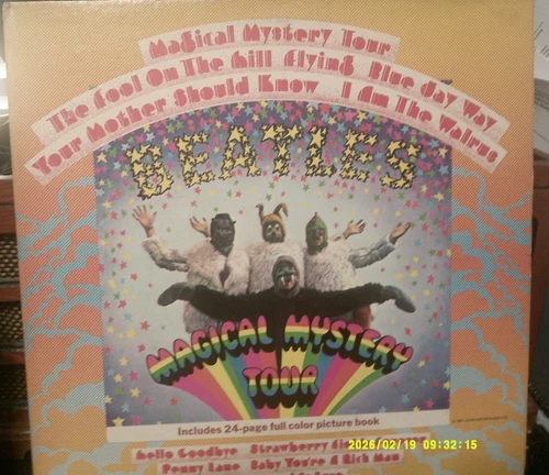 THE BEATLES MAGICAL MYSTERY TOUR VG+  LP ORIG. APPLE MASTERED BY CAPITOL
