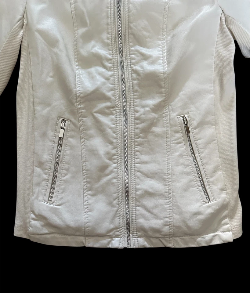 Женская куртка ANA A New Approach из искусственной кожи на молнии с карманами размер S - Изображение 4 из 4