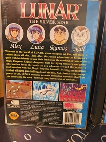 Sega Cd Lunar Silver Star & External Blue. Case Manual & Game.  GREAT Condition!