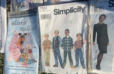 Huge VTG Sewing Craft Destash Lot Patterns ,Accessories, Wood Shapes