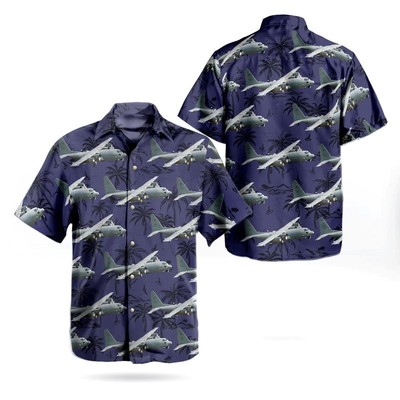 Swedish Air Force Lockheed Tp84 Hercules C 130HL 382 Hawaiian Shirt