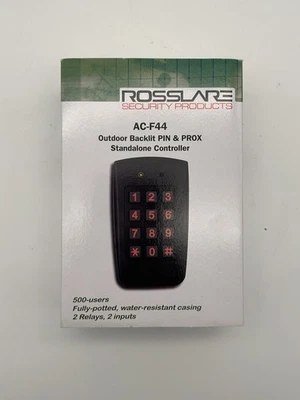 Rosslare AC-F44 Backlit PIN & PROX Standalone Controller Outdoor NEW Sealed Box