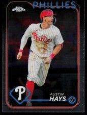AUSTIN HAYS 2024 TOPPS CHROME UPDATE PHILADELPHIA PHILLIES #USC32