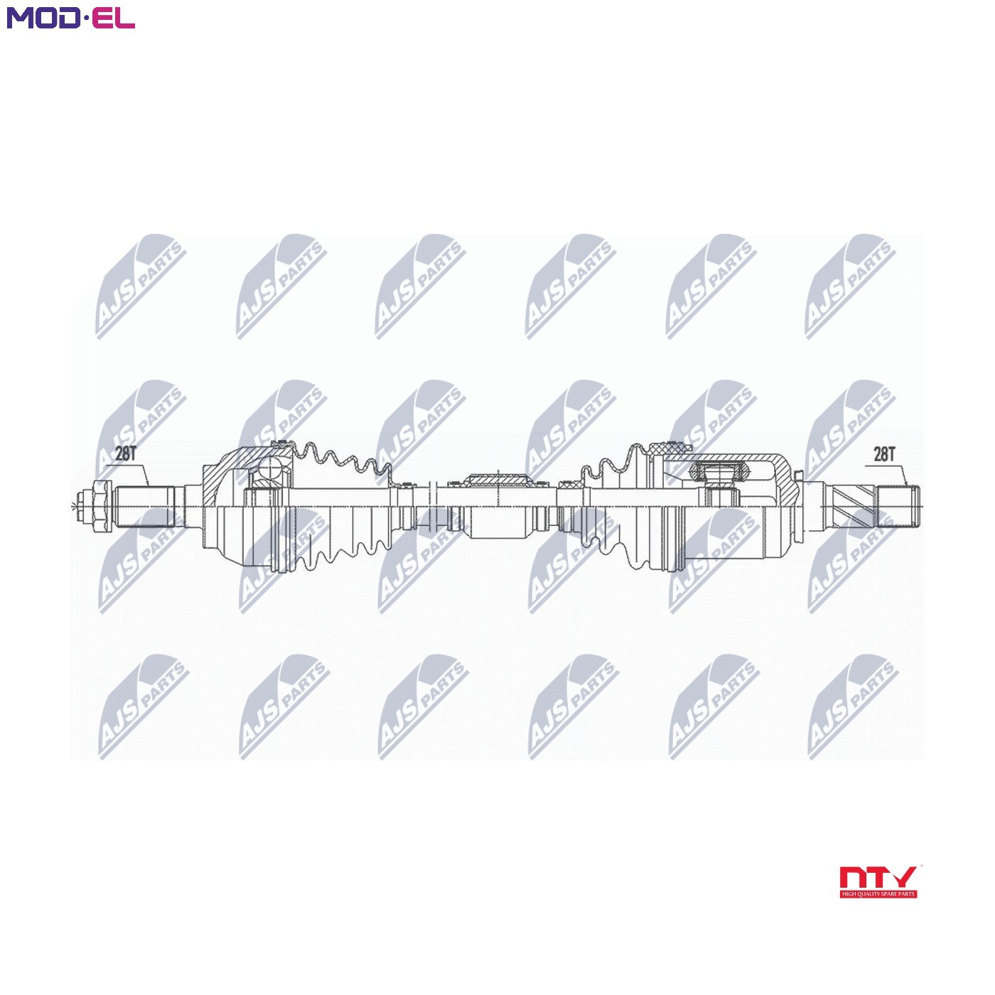 N.T.Y. NPW-MZ-060.NTY Drive Shaft for MAZDA - Image 9