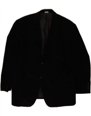 Dockers Herren Cord 2 Knopf Blazer Sakko UK 48 4XL Schwarz Baumwolle DT57