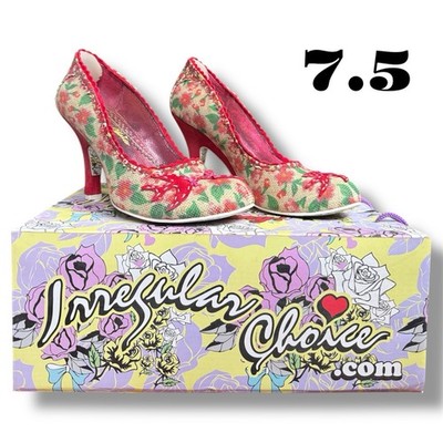 IRREGULAR CHOICE Mutiny Heels Mary Jane Disney Floral Ruby Dorothy EUR 38.5 7.5