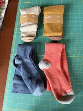 4 prs WELLOW compression socks Sz L - 2 brand...